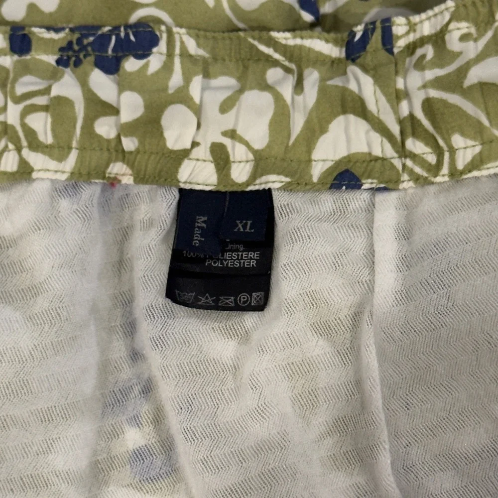 Zegna Sport Mens Sz XL Green Floral 8.5